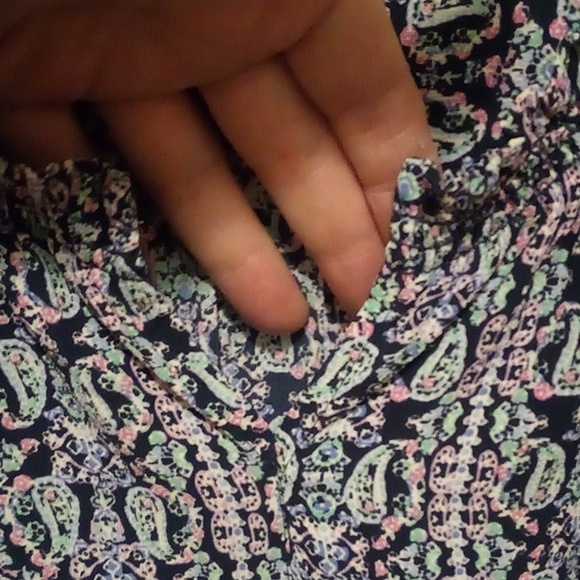 Talbots Paisley Sleeveless Flowing Dress - Size 12P - Picture 5 of 8